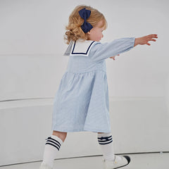 Hello Kitty Sailor Collar Light Blue Dress Ed24