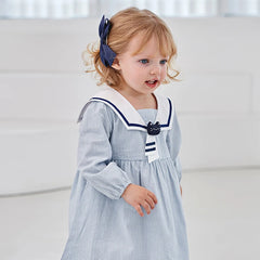 Hello Kitty Sailor Collar Light Blue Dress Ed24