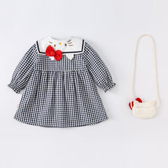 Hello Kitty Plaid Dress with Coin Purse