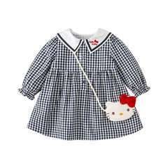 Hello Kitty Plaid Dress with Coin Purse